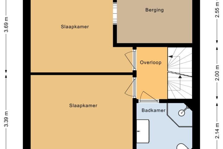 Plattegrond – Bergkristal 30, Heerhugowaard