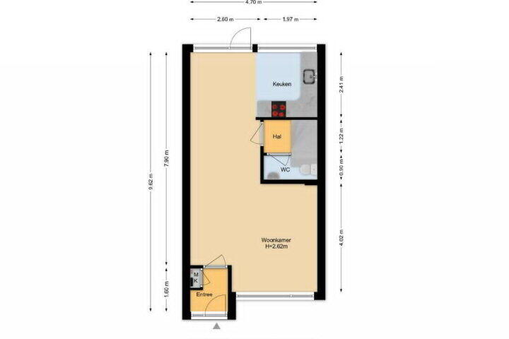 Plattegrond – Berglaan 86, Zoetermeer