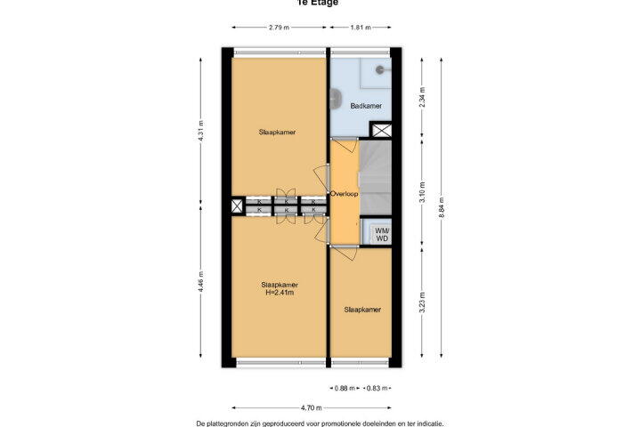 Plattegrond – Berglaan 86, Zoetermeer