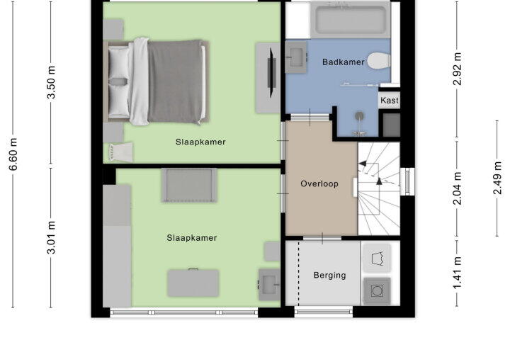 Plattegrond – Bergsebaan 60, Nispen