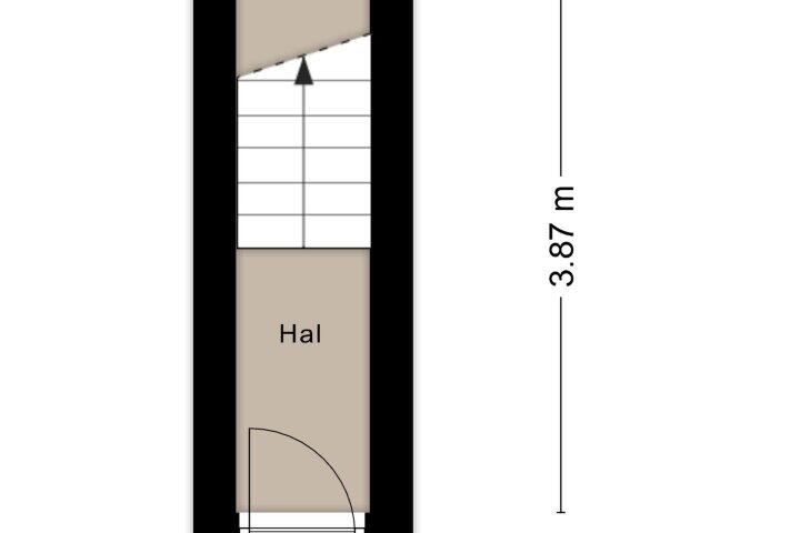 Plattegrond – Bergselaan 161 B, Rotterdam