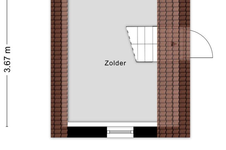 Plattegrond – Bergsestraat 45, Wouw