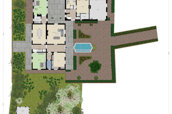 Plattegrond – Bergsestraat 45, Wouw