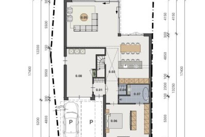 Plattegrond – Bergsestraat 74, Wouw