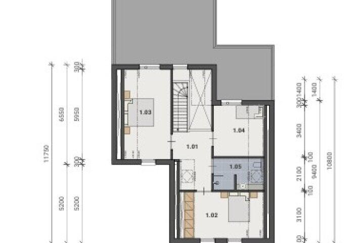 Plattegrond – Bergsestraat 74, Wouw