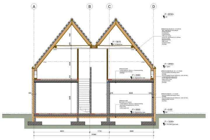 Plattegrond – Bergsestraat 74, Wouw