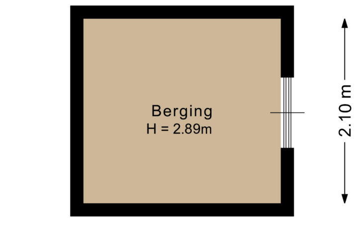 Plattegrond – Bergweg 76 R 479, Baars