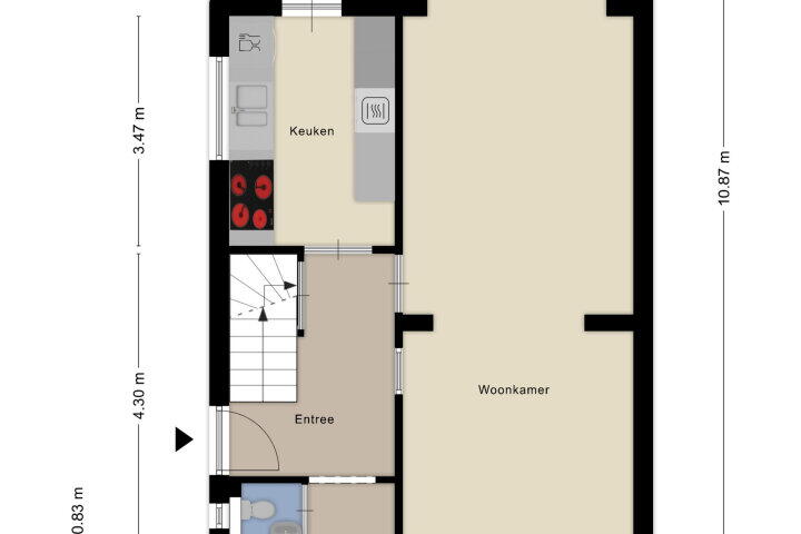 Plattegrond – Bergweg 11, Maastricht