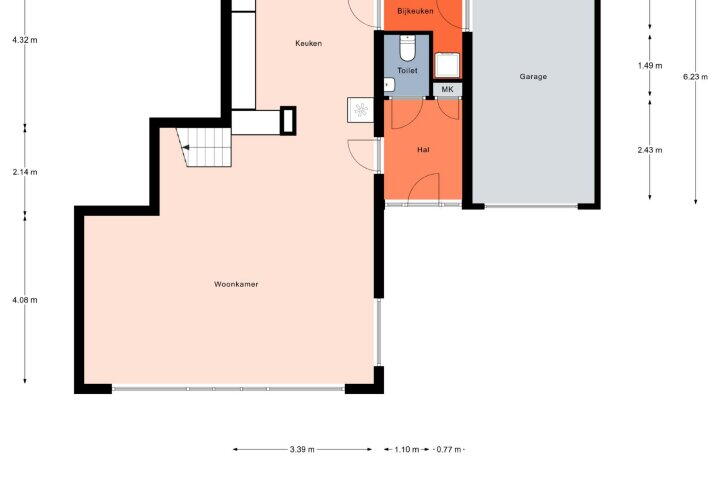 Plattegrond – Berk 4, Leek