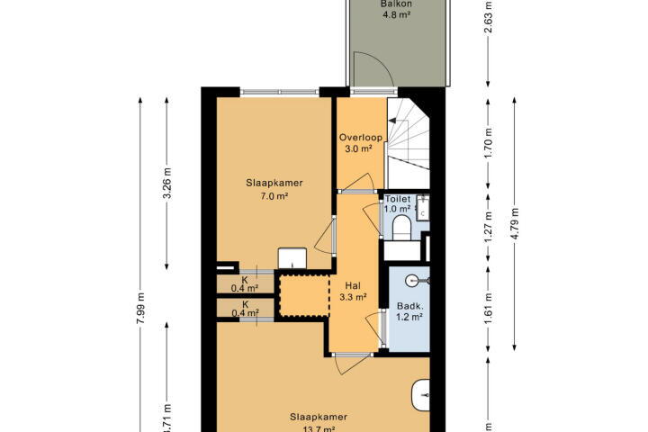 Plattegrond – Berkelstraat 22 A, Groningen