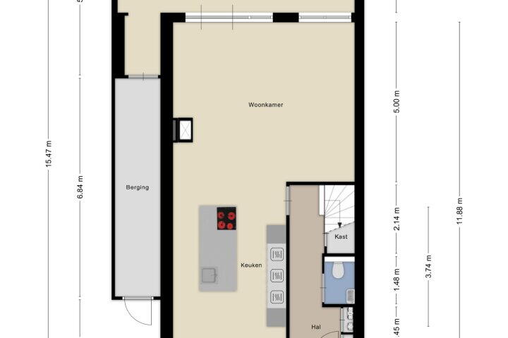 Plattegrond – Berkenpad 19, Zeewolde