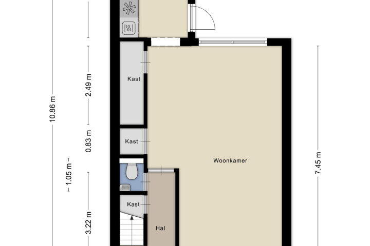 Plattegrond – Berkenweg 15, Boskoop