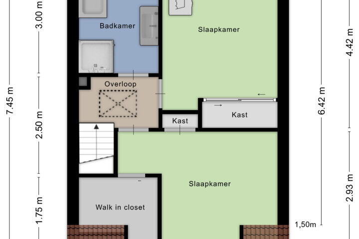 Plattegrond – Berkenweg 15, Boskoop