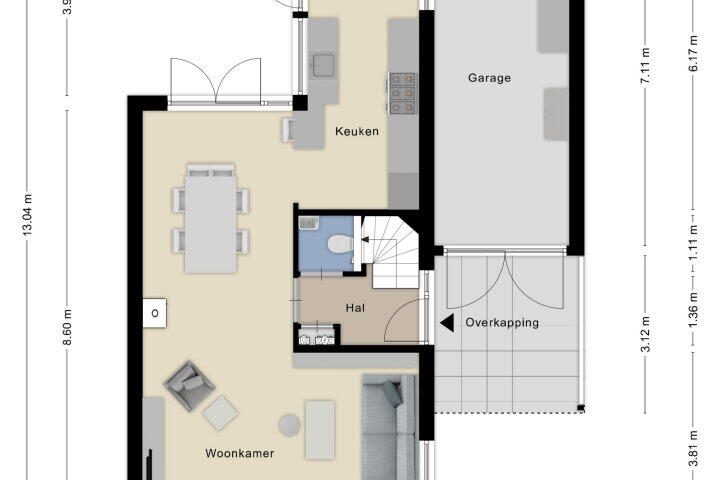 Plattegrond – Berkepad 10, Heerle
