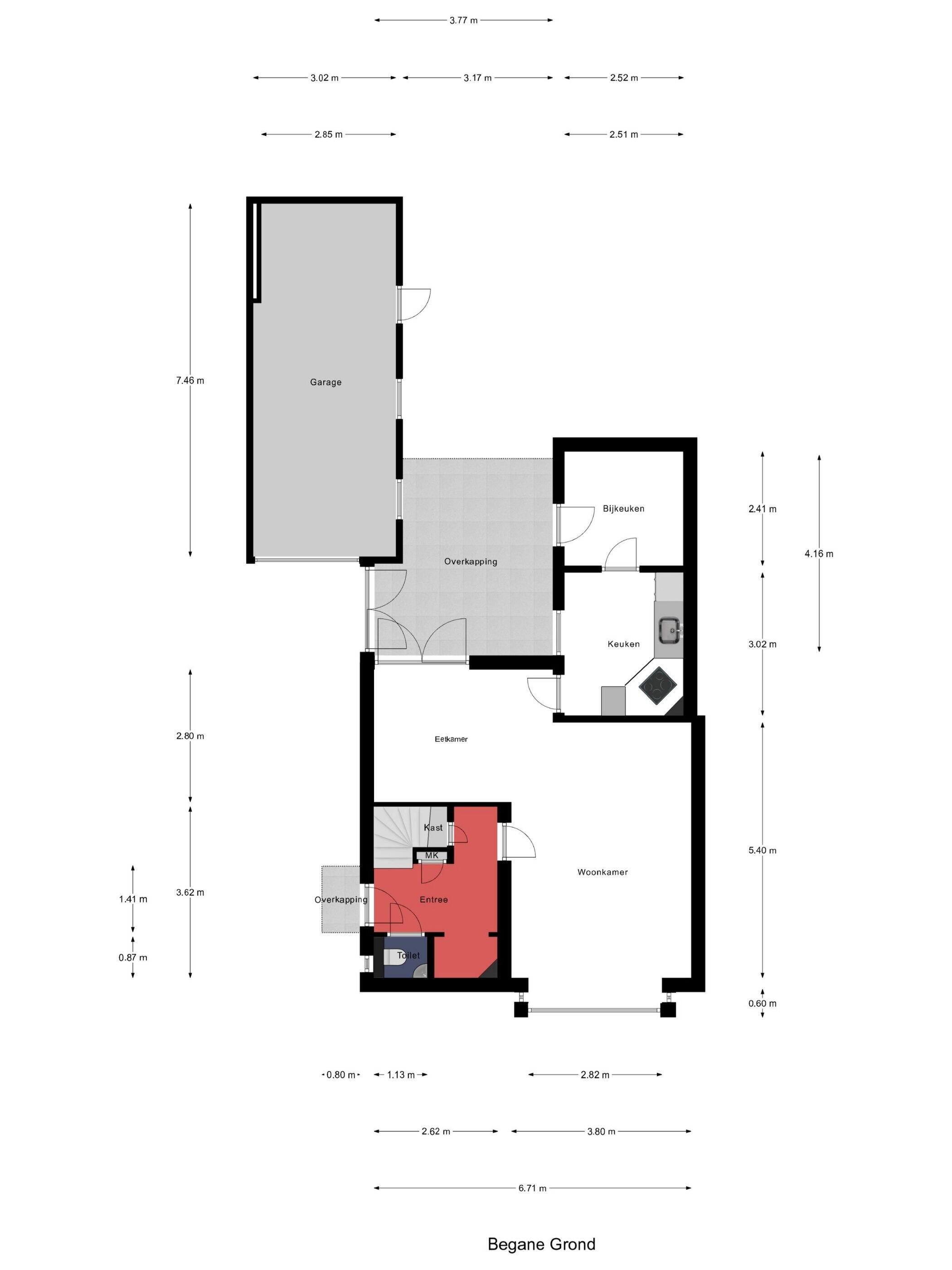 Plattegrond 1 - Berkhof 7, Maasbree