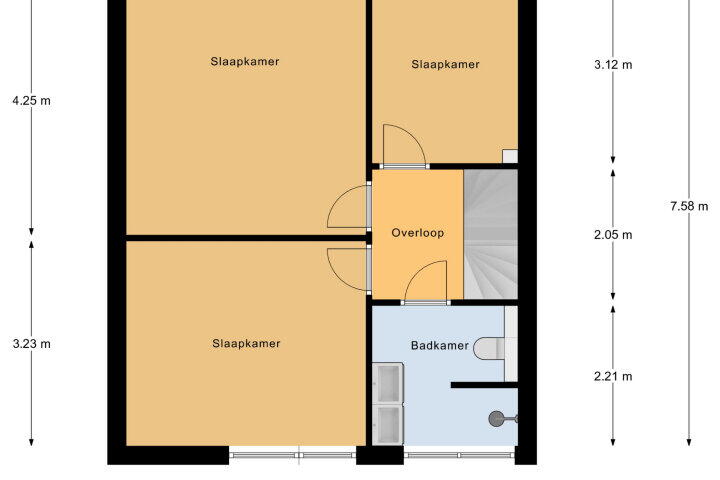 Plattegrond – Bermweg 95, Oost-Souburg