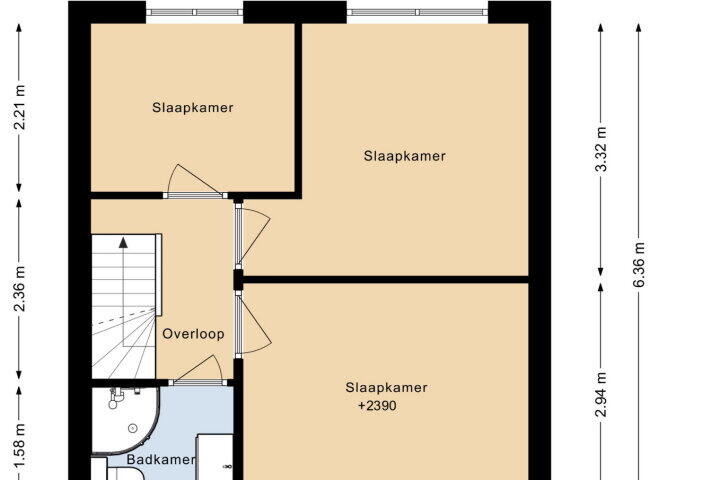Plattegrond – Bernadettelaan 35, Landgraaf