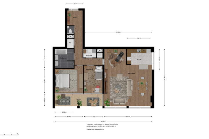 Plattegrond – Bernard de Wildestraat 456, Breda