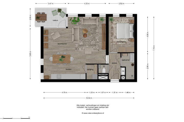 Plattegrond – Bernard de Wildestraat 636, Breda