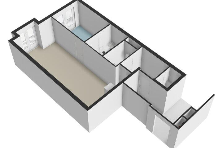 Plattegrond – Bernissestraat 6 B, Amsterdam