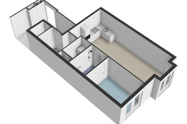 Plattegrond – Bernissestraat 6 B, Amsterdam