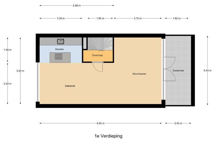Plattegrond – Bertus Aafjeshof 171, Hoorn