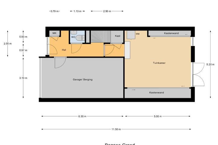 Plattegrond – Bertus Aafjeshof 171, Hoorn
