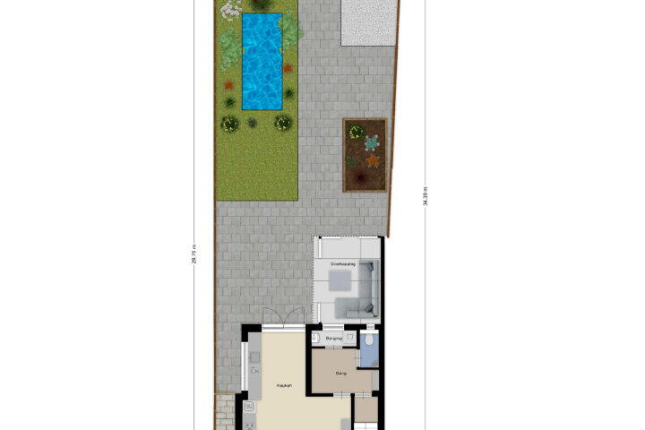 Plattegrond – Besoyensestraat 25, Waalwijk