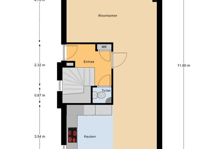 Plattegrond – Bessie Smithstraat 7, Middelburg