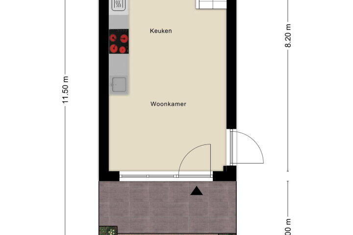 Plattegrond – Betsy Kaiserhof 27, Hoorn (NH)