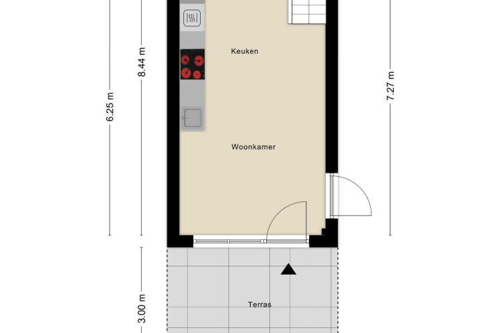 Plattegrond – Betsy Kaiserhof 27, Hoorn (NH)