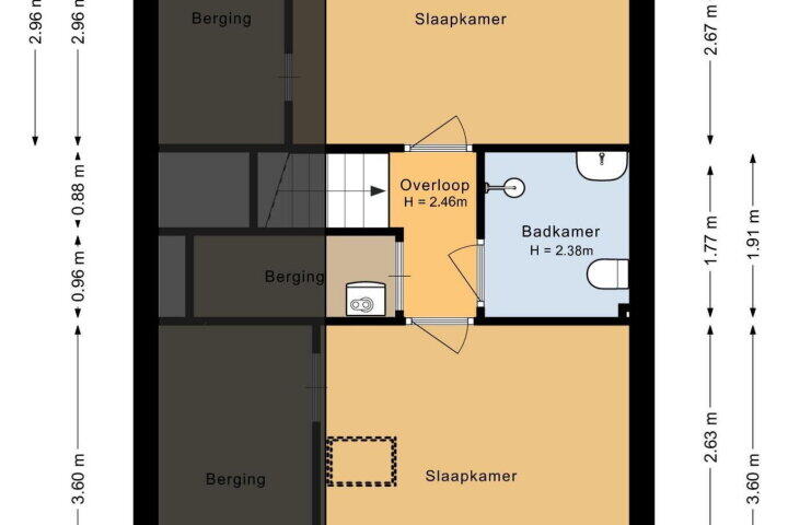 Plattegrond – Beukenhof 29, Lelystad