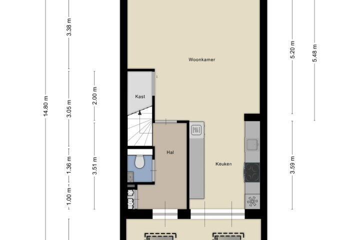 Plattegrond – Beukenhof 6, Zeewolde