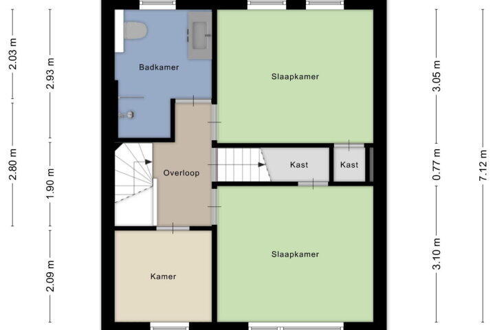 Plattegrond – Beukenlaan 28, Arnhem