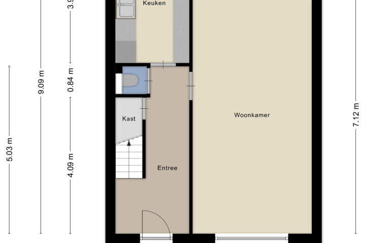 Plattegrond – Beukenlaan 28, Arnhem