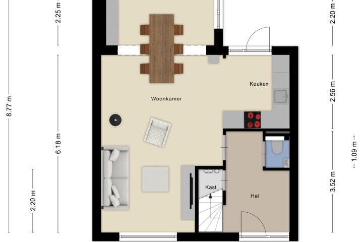 Plattegrond – Beukenlaan 27, Roosendaal