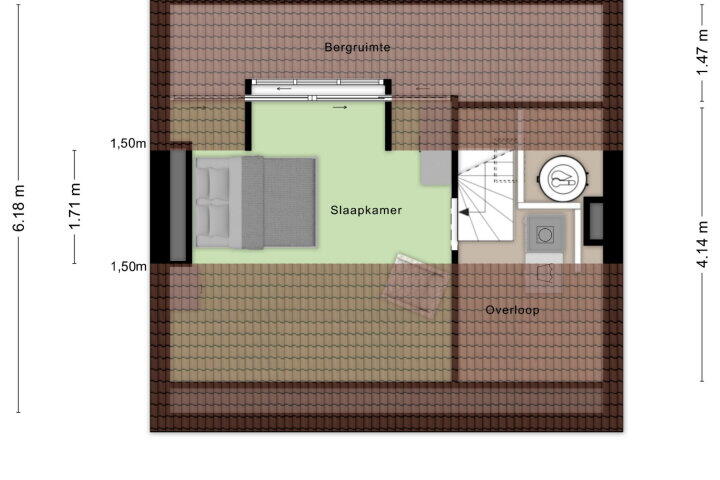 Plattegrond – Beukenlaan 27, Roosendaal