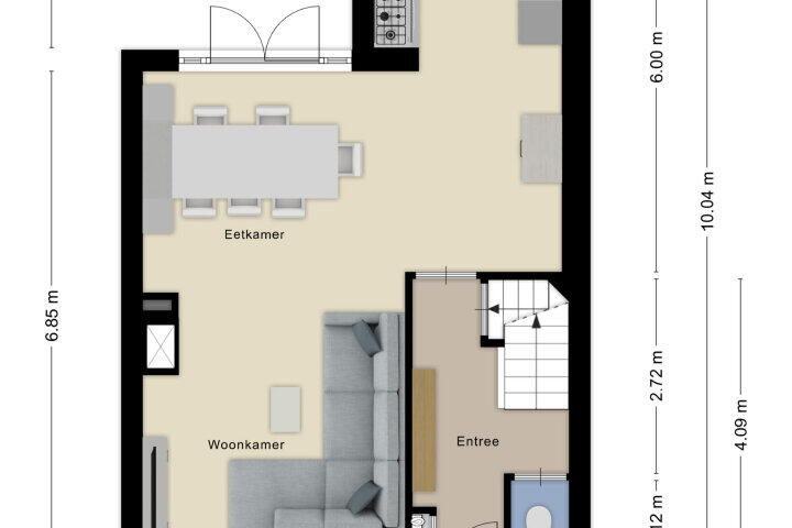 Plattegrond – Beukenlaan 9, Roosendaal