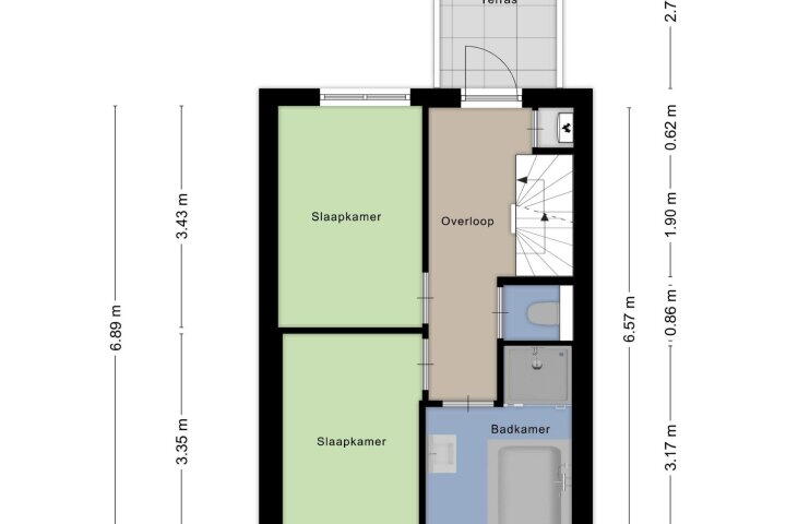 Plattegrond – Beukestraat 28, Krommenie