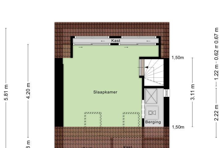 Plattegrond – Beukestraat 28, Krommenie