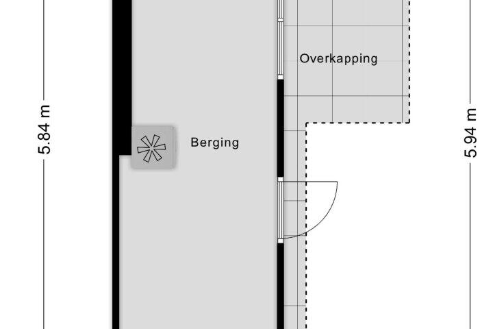 Plattegrond – Beukestraat 28, Krommenie