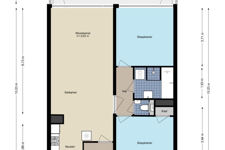 Plattegrond – Bevelandselaan 141, Amstelveen
