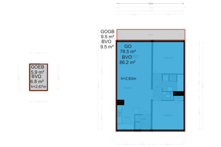 Plattegrond – Bevelandselaan 141, Amstelveen