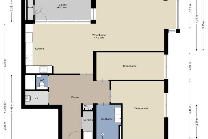 Plattegrond – Bever 11, Amersfoort
