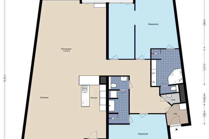 Plattegrond – Beysterveld 181, Amsterdam