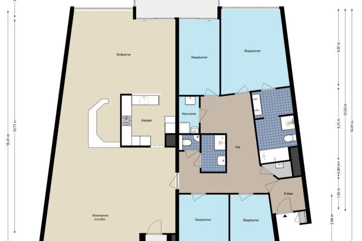 Plattegrond – Beysterveld 181, Amsterdam