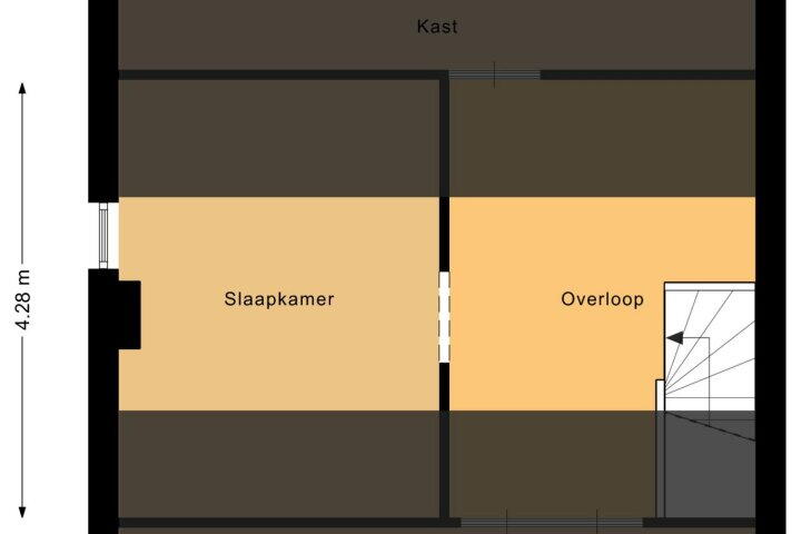 Plattegrond – Bickerstraat 60, Heerhugowaard