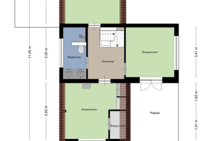 Plattegrond – Biezen 112, Boskoop