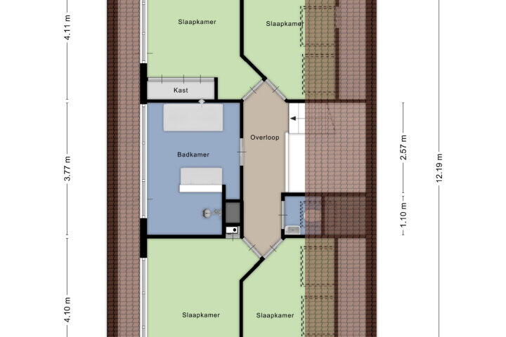 Plattegrond – Biezen 135, Boskoop