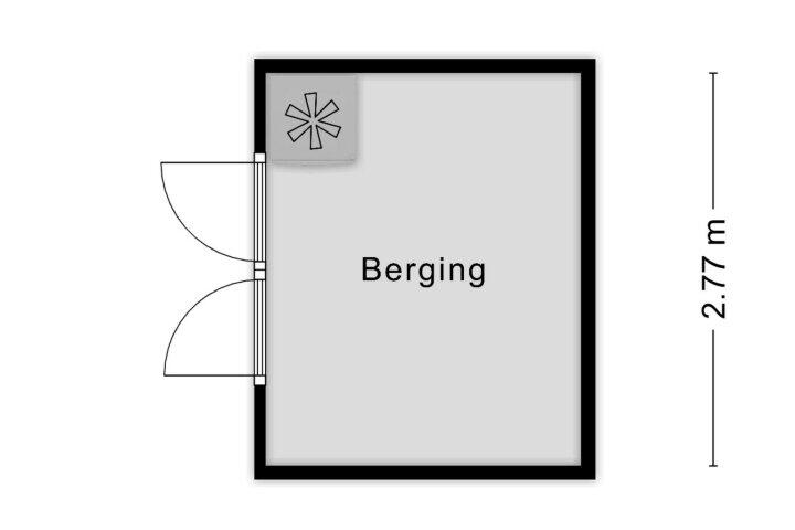 Plattegrond – Biezen 32, Boskoop